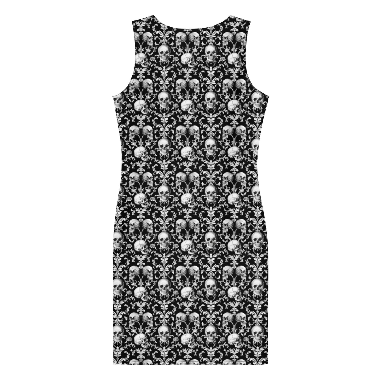 Elegant Skull Bodycon Dress