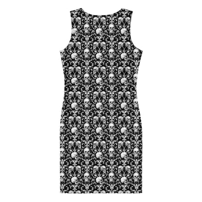 Elegant Skull Bodycon Dress