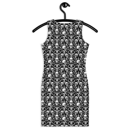 Elegant Skull Bodycon Dress