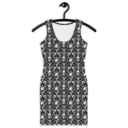 Elegant Skull Bodycon Dress