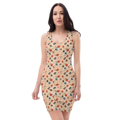 Vintage Camera Bodycon Dress