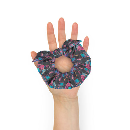 Neon Astronaut Recycled Scrunchie