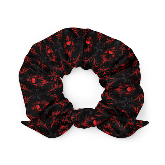 Red Skull Recycled Scrunchie