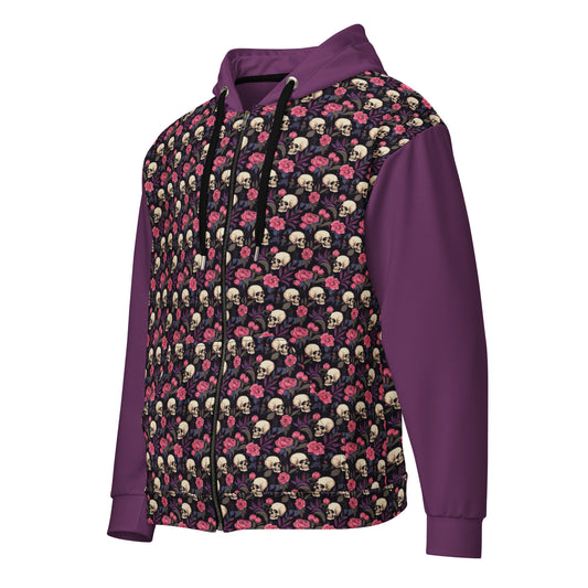 Skull and Flower Hoodie