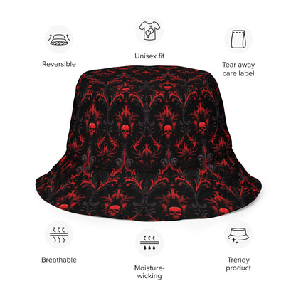 Skulls Reversible Bucket Hat