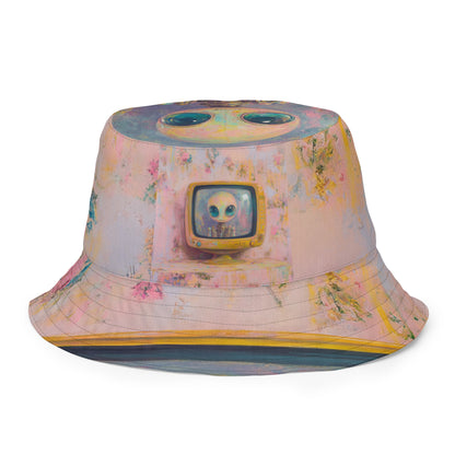 Robot TV Reversible Bucket Hat