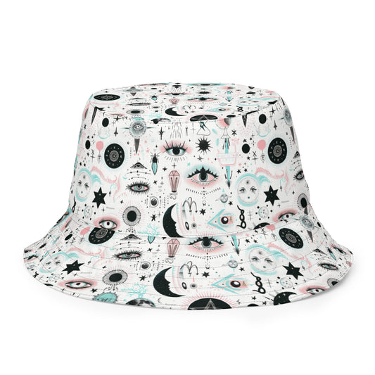 Gothic Symbology Reversible Bucket Hat