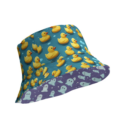 Duck and Ghosties Reversible Bucket Hat