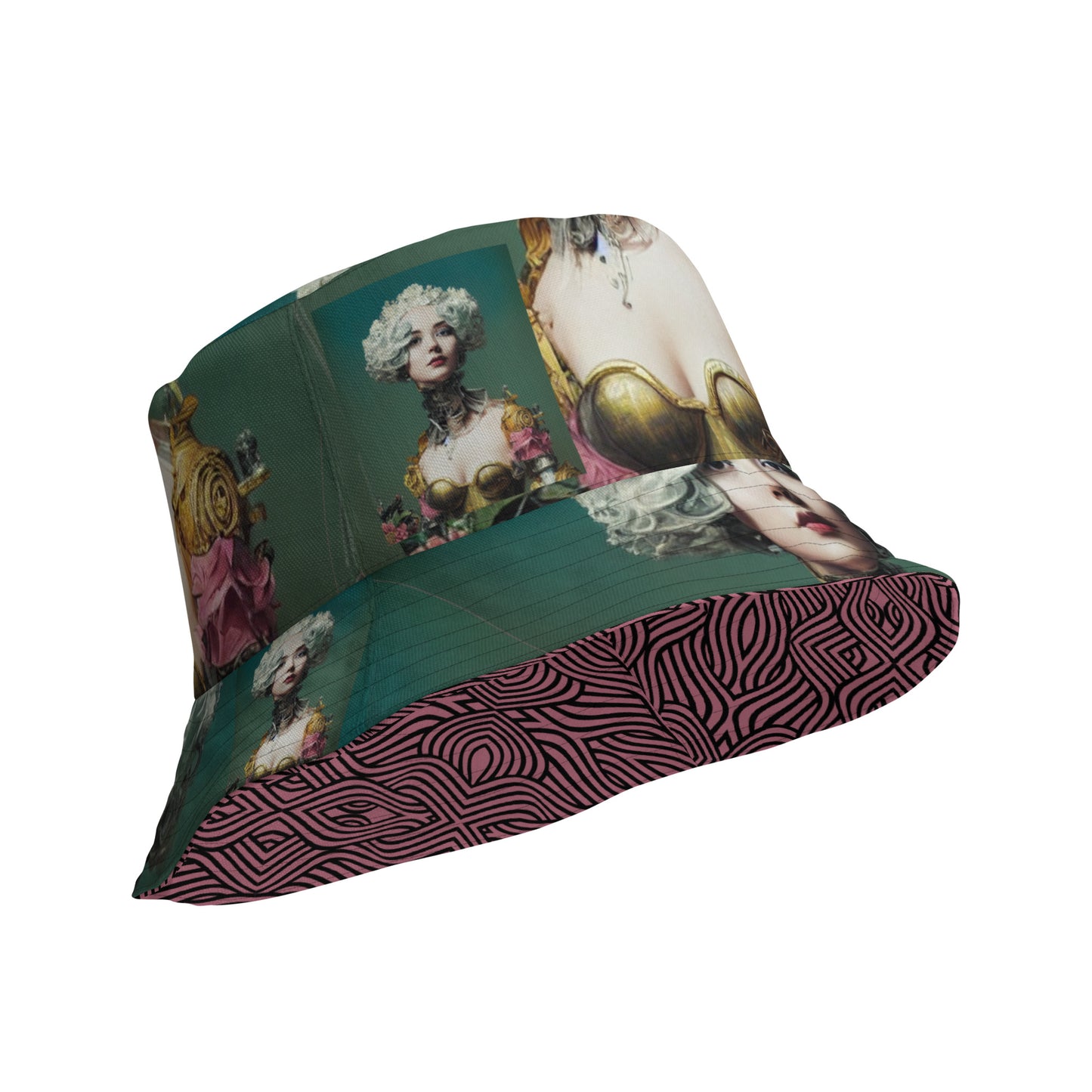 Rococo Robot Reversible Bucket Hat