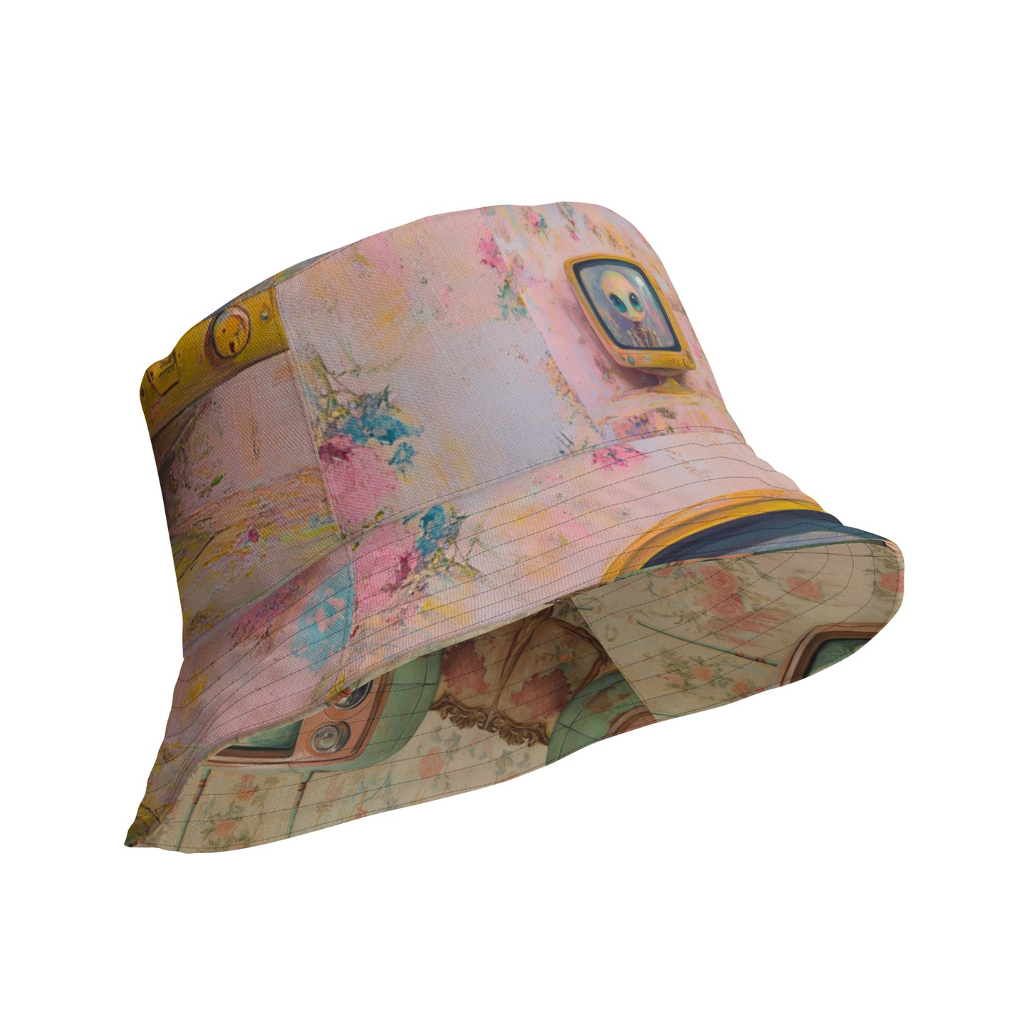 Robot TV Reversible Bucket Hat