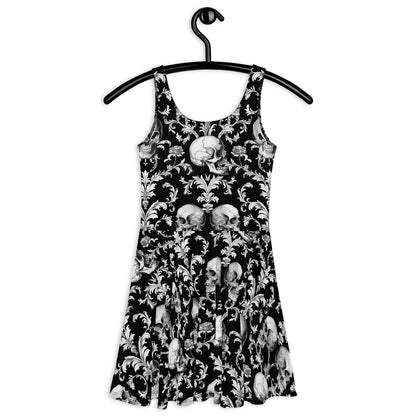 Elegant Skull Skater Dress