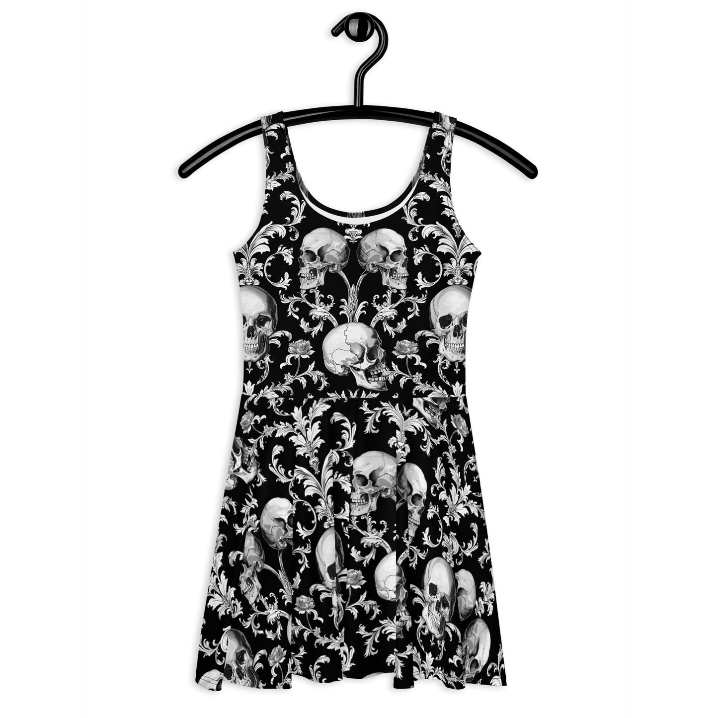 Elegant Skull Skater Dress