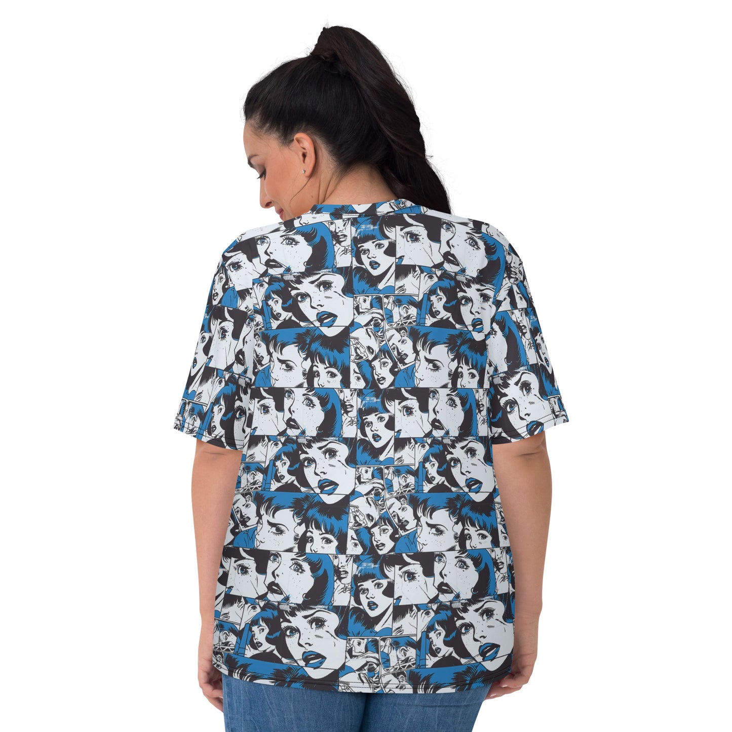 Retro in Blue Women's T-shirt