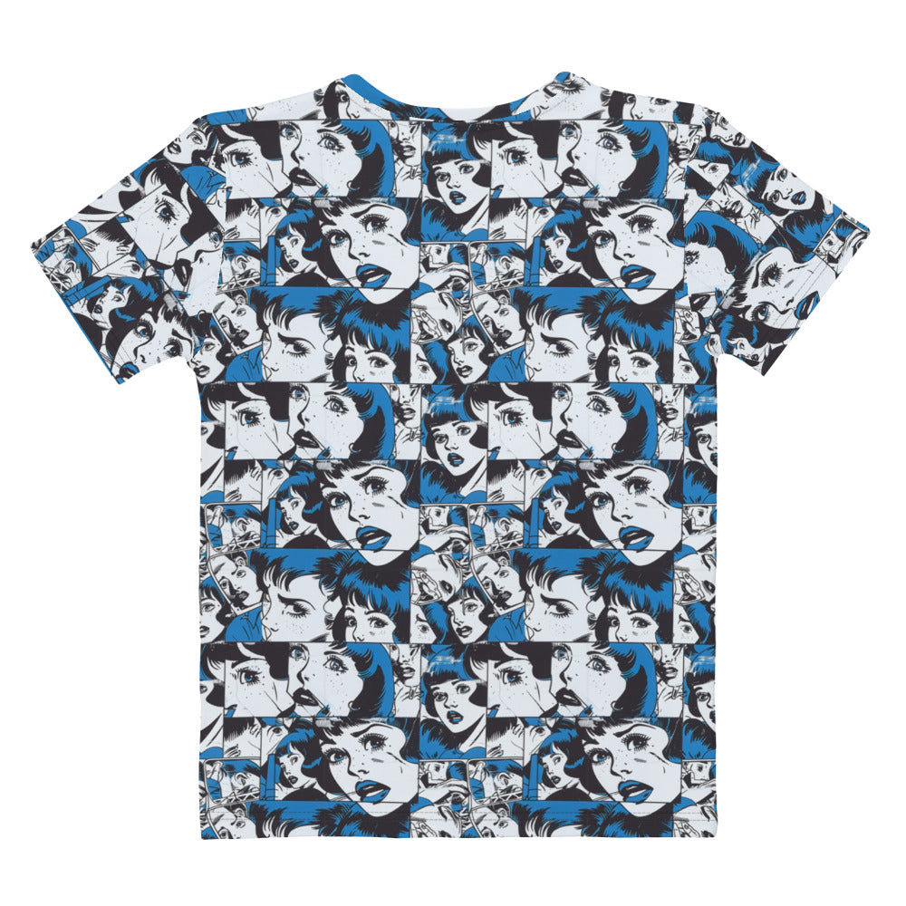 Retro in Blue Women's T-shirt