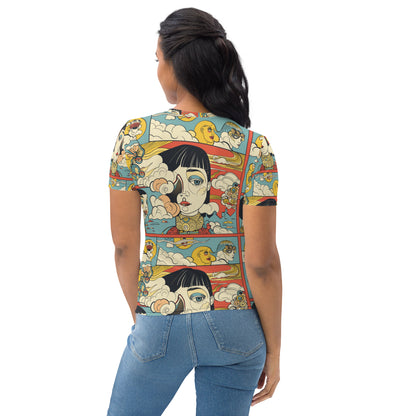 Lady in the Clouds Women's T-shirt