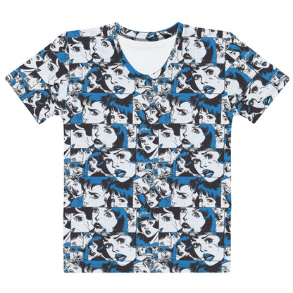 Retro in Blue Women's T-shirt