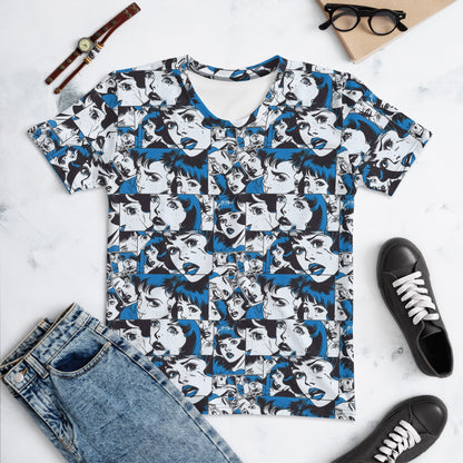 Retro in Blue Women's T-shirt