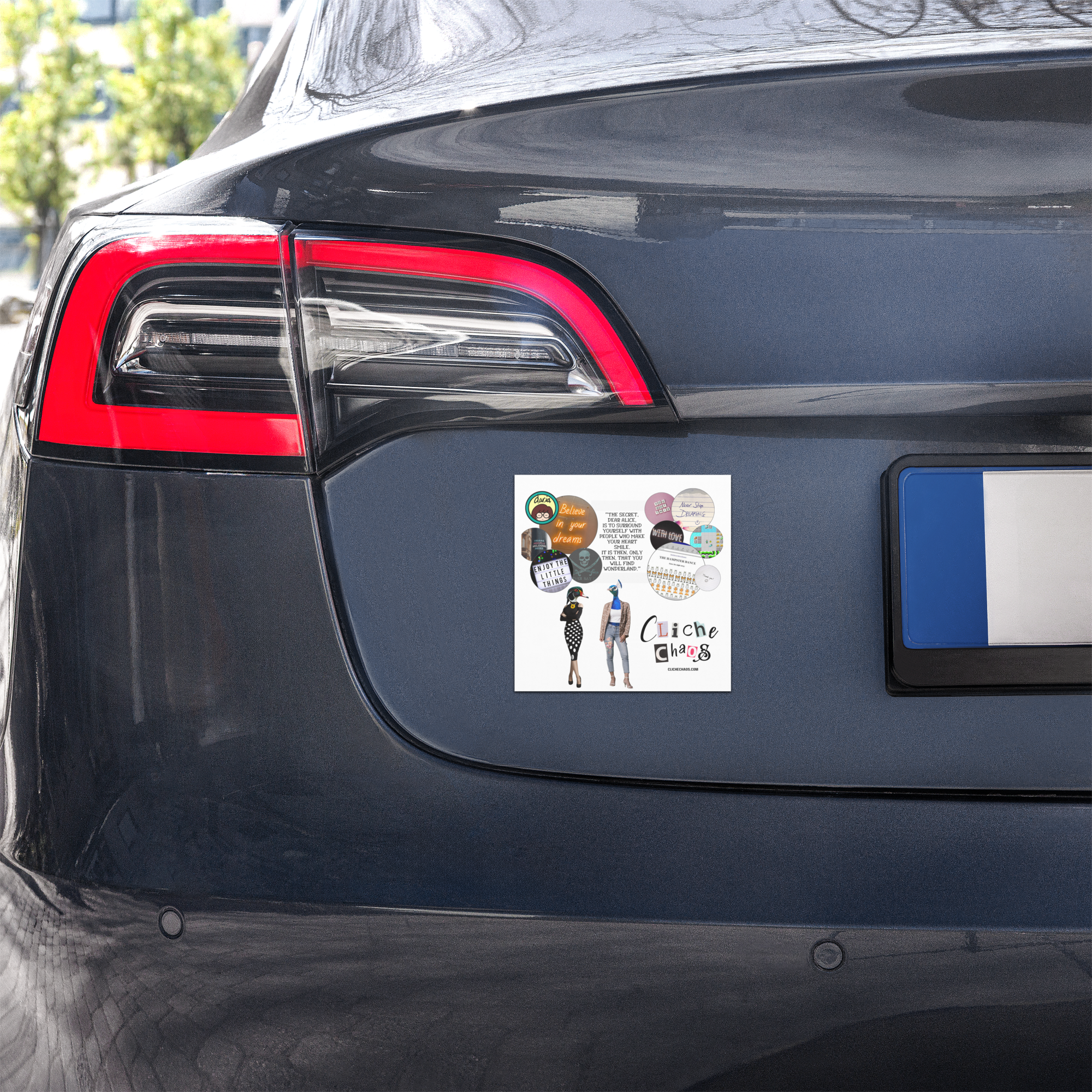 Cliche Chaos Car Magnet