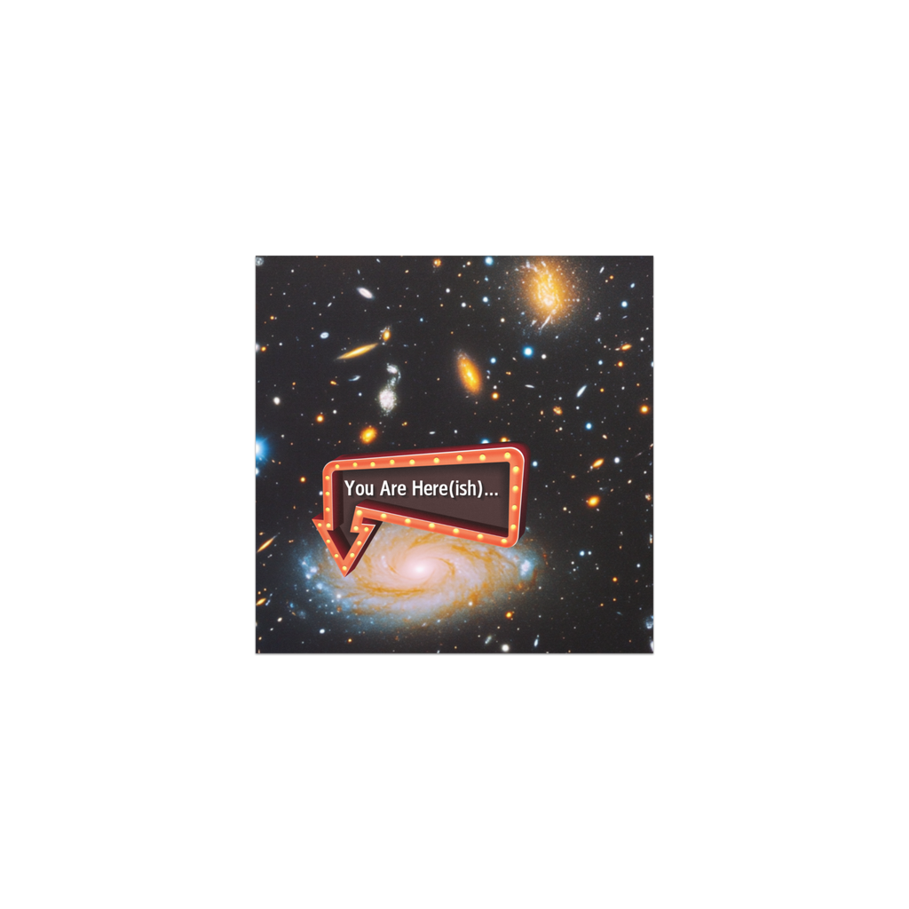 You Are Here Car Magnet