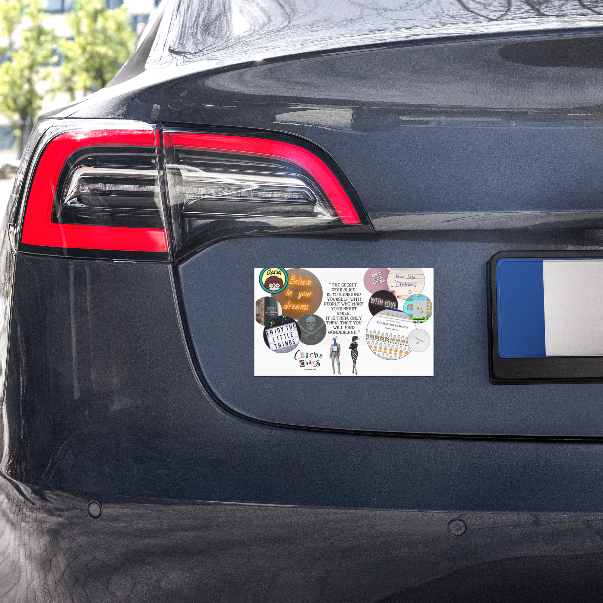 Cliche Chaos Car Magnet