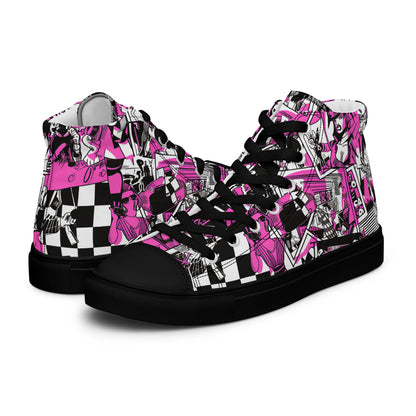 Bubblepunk Comic Women's High Top Canvas Shoe