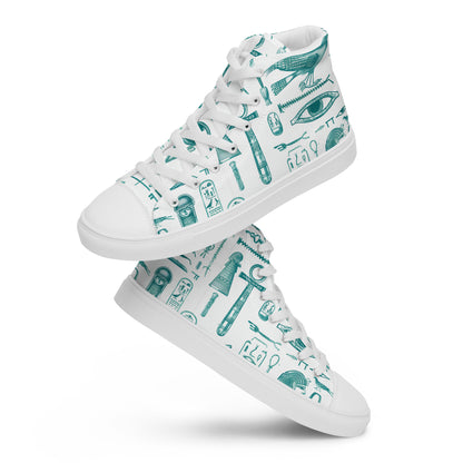 Ancient Symbology Women's High Top Canvas Shoe