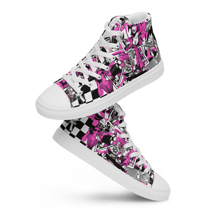 Bubblepunk Comic Women's High Top Canvas Shoe