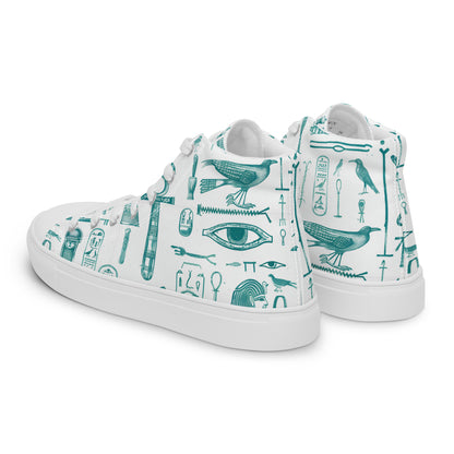 Ancient Symbology Women's High Top Canvas Shoe