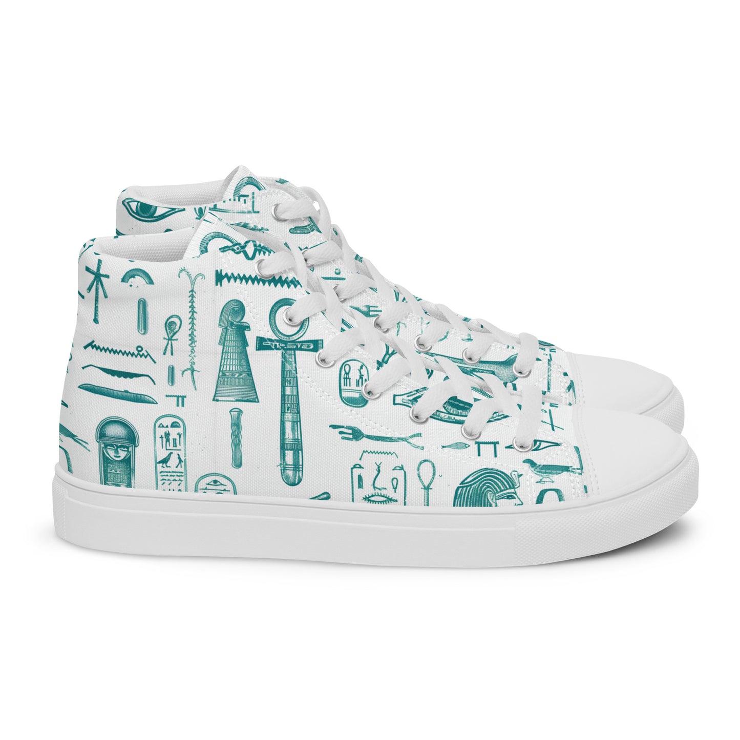 Ancient Symbology Women's High Top Canvas Shoe