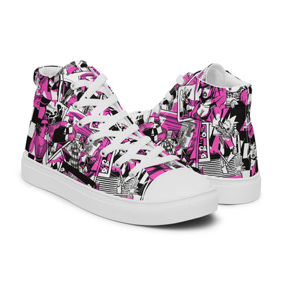 Bubblepunk Comic Women's High Top Canvas Shoe