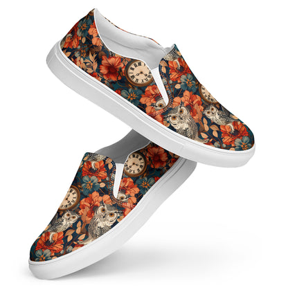 Owl Time Women’s Slip-On Canvas Shoes