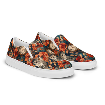 Owl Time Women’s Slip-On Canvas Shoes